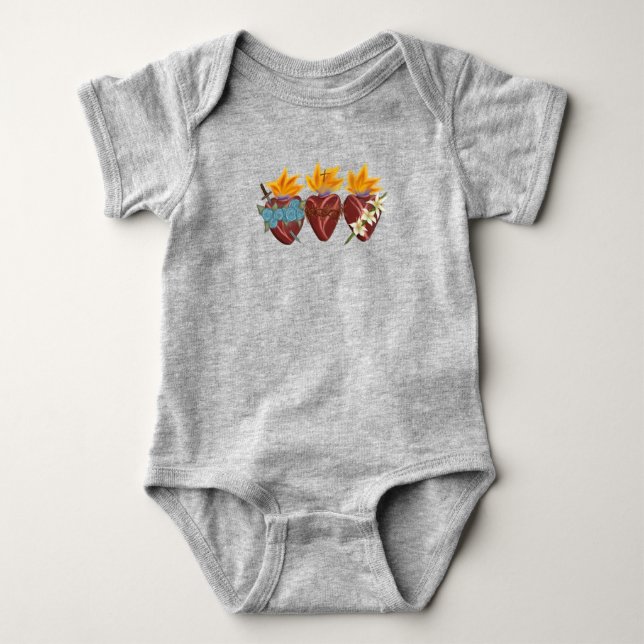 Holy Family Hearts Bodysuit (Front)