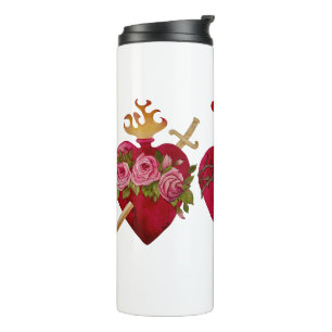 Holy Family Hearts Thermal Tumbler
