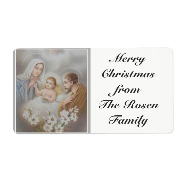 Holy Family Jesus Mary Joseph Christmas (Front)