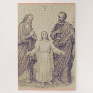 Holy Family Jesus, Virgin Mary and Saint Joseph  Jigsaw Puzzle