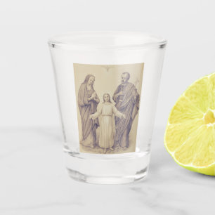 Holy Family Jesus, Virgin Mary and Saint Joseph  Shot Glass