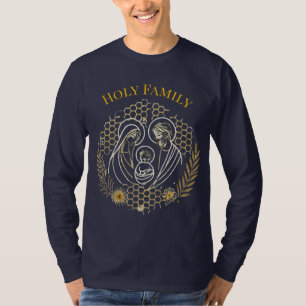 Holy Family Long Sleeve Shirt – Honeycomb Design