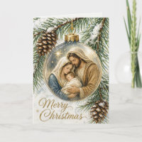 Holy Family Ornament Catholic Christmas