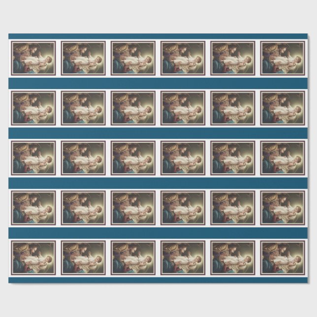 Holy Family, St. Joseph, Mary, Jesus Wrapping Paper (Flat)