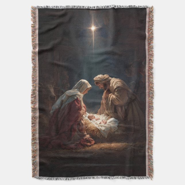 Holy Family Throw Blanket (Front Vertical)