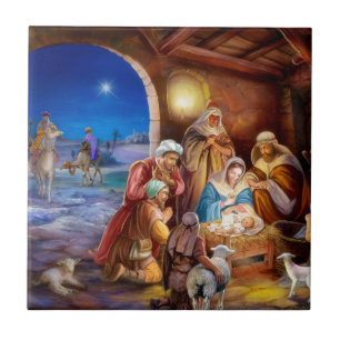 Holy family tile