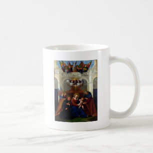 Holy Family with Saint Nicholas of Tolentino Coffee Mug
