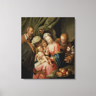 Holy Family with St. Anne Canvas Print