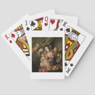 Holy Family with St. Anne Playing Cards