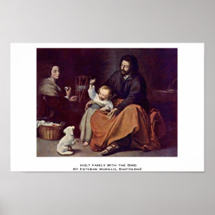 Holy Family With The Bird Poster