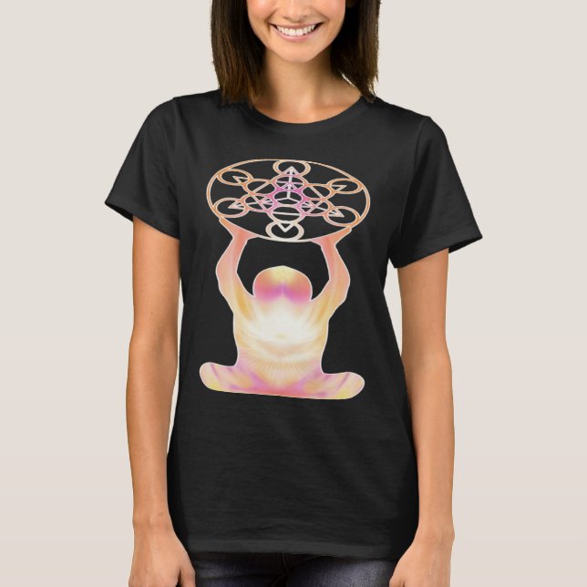 Holy Geometry Mandala Meditation & Yoga T-Shirt (Front)