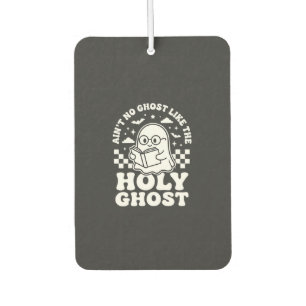 Holy Ghost Retro Halloween Ghost Design_1 Car Air Freshener