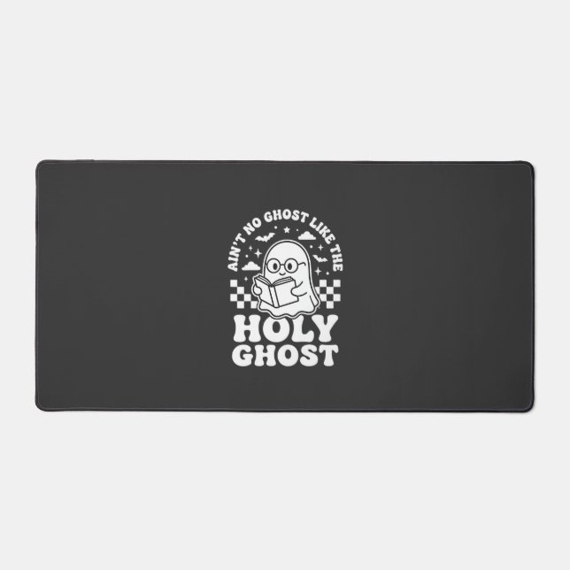Holy Ghost Retro Halloween Ghost Design_1 Desk Mat (Front)