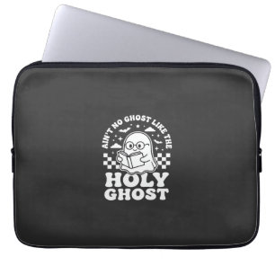 Holy Ghost Retro Halloween Ghost Design_1 Laptop Sleeve