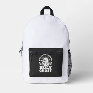 Holy Ghost Retro Halloween Ghost Design_1 Printed Backpack