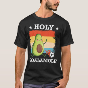 Holy Goalamole Retro Soccer Kids Avocado T-Shirt