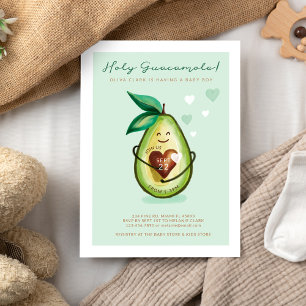 Holy Guacamole A Baby Boy Is On The Way Avocado Invitation