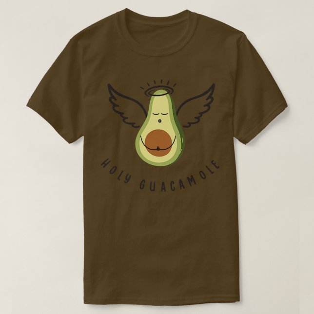 Holy Guacamole Angel Healthy Food Superfood Funny  T-Shirt (Design Front)