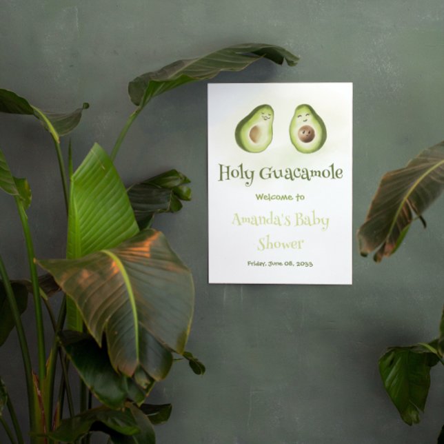 Holy Guacamole Avocado Parents Fiesta Baby Shower Banner (Creator Uploaded)