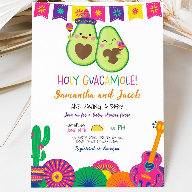 Holy Guacamole Baby Shower Invitation (Creator Uploaded)