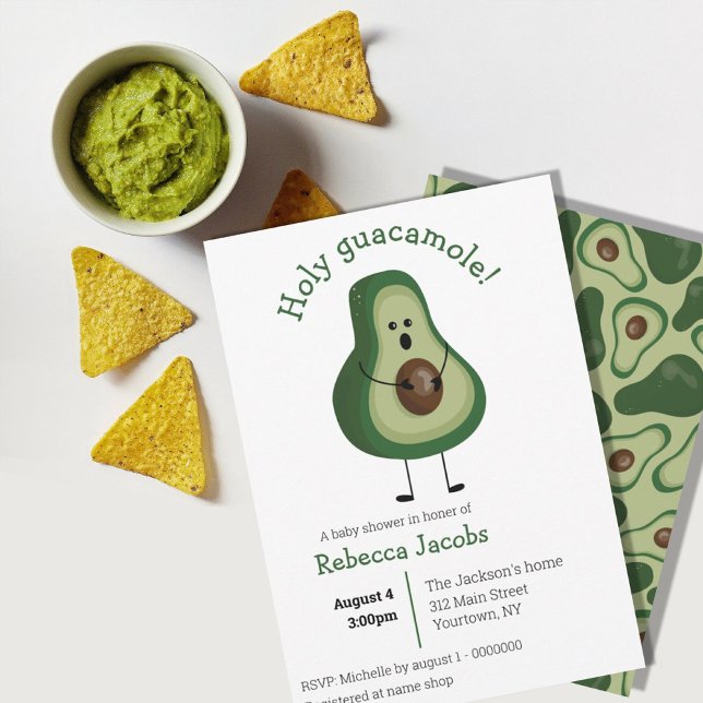 Holy Guacamole! Baby Shower Invitation (Creator Uploaded)