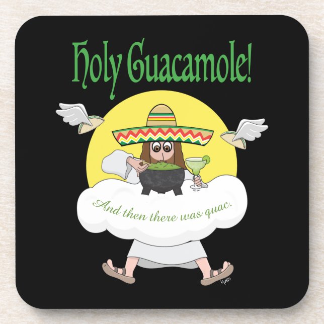 Holy Guacamole Beverage Coaster (Front)