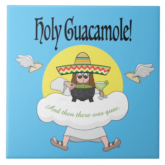Holy Guacamole Ceramic Tile (Front)