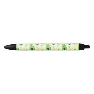 Holy Guacamole cute avocado Black Ink Pen