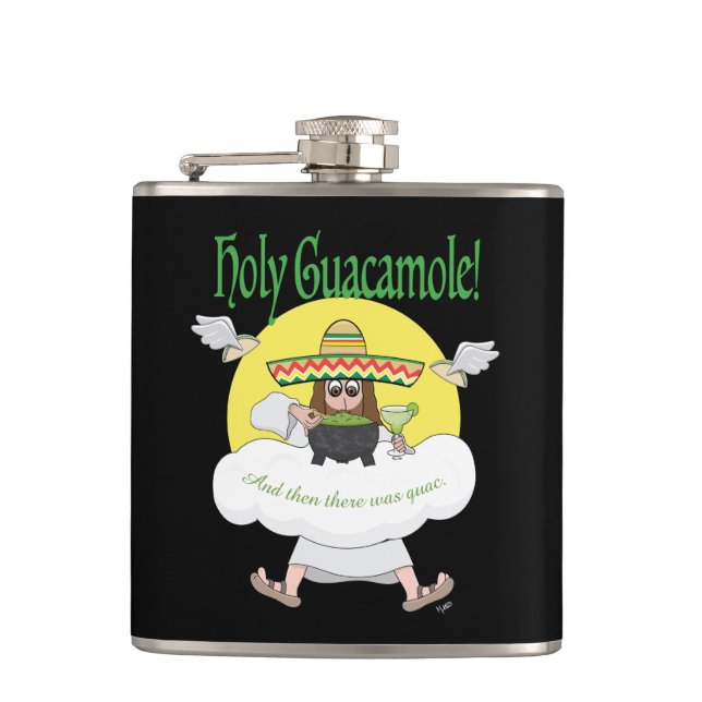 Holy Guacamole Flask (Front)