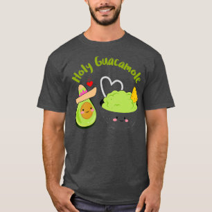 Holy Guacamole Food Humour Avocado T-Shirt