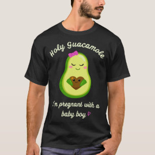 Holy Guacamole Funny Avocado Pregnancy Announcemen T-Shirt