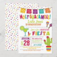 Holy Guacamole Graduation Invitation - WH