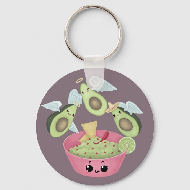 Holy Guacamole Key Ring (Front)