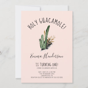Holy Guacamole Mexican Modern 1st Birthday