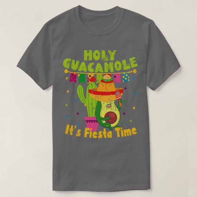 Holy Guacamole Vegan Vegan Vegetarian Avocado  T-Shirt (Design Front)