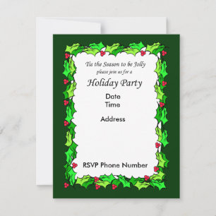 Holy Holiday Party Invitation Card