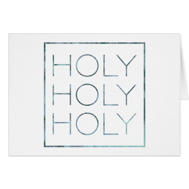 Holy Holy Holy  (Front Horizontal)