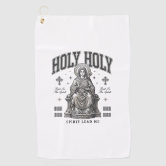 Holy Holy Vintage Engraving Religious Shirt Design Golf Towel