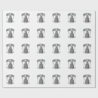 Holy Holy Vintage Engraving Religious Shirt Design Wrapping Paper
