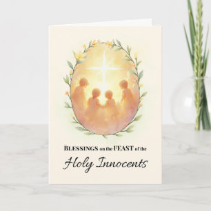 Holy Innocents Feast Day Blessings Watercolor Card