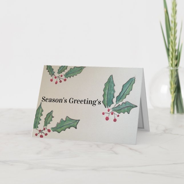 Holy & Ivy Seasons Greetings Card (Front)