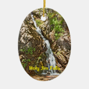 Holy Jim Falls, Southern California Waterfall, Ceramic Tree Decoration