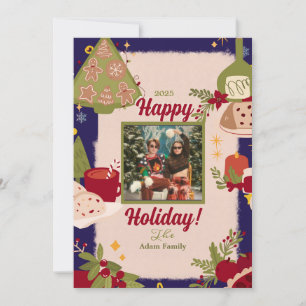Holy Jolly Merry Christmas Photo Holiday Cards
