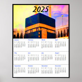 Holy Kaaba 2025 Calendar keepsake Poster