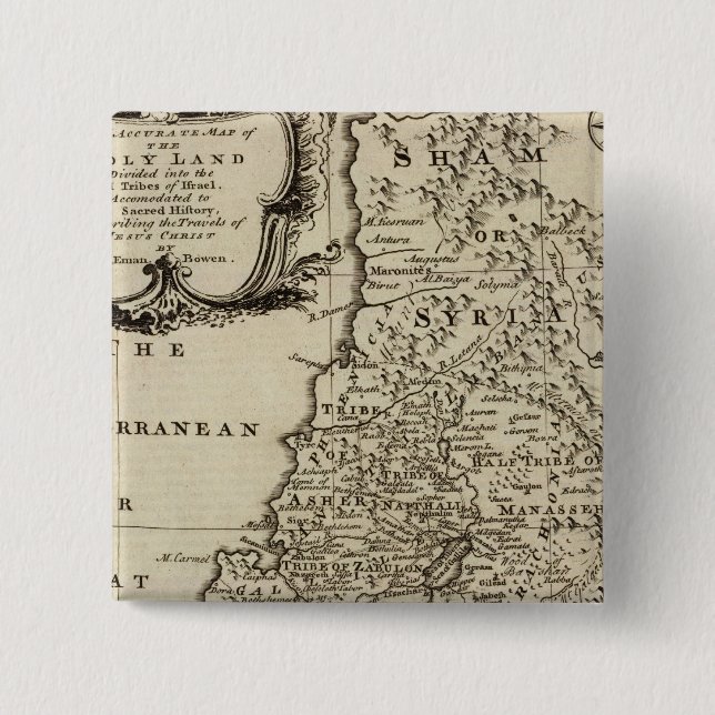 Holy Land 15 Cm Square Badge (Front)