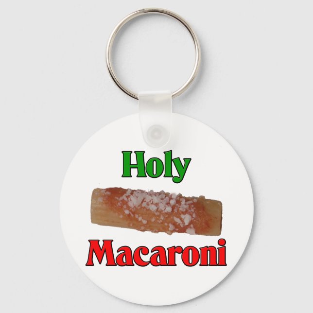 Holy Macaroni Key Ring (Front)