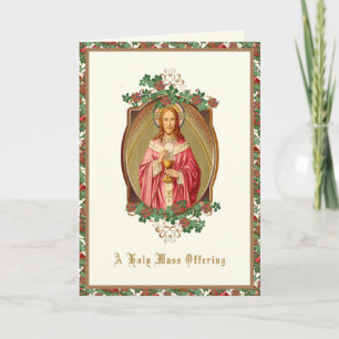 Holy Mass Offered for Your Intentions Card