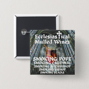 Holy Moly, Ecclesiastical Mulled Wines 15 Cm Square Badge