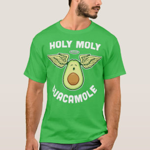 Holy Moly Guacamole Funny Veg Avocado T-Shirt