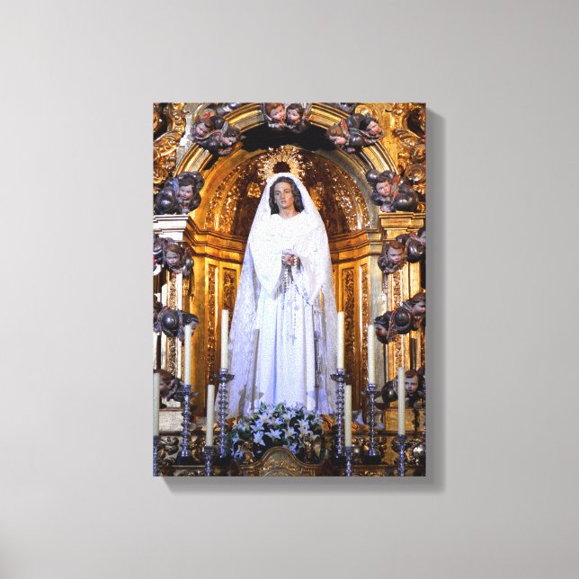 Holy Mother Mary Canvas Print (Front)